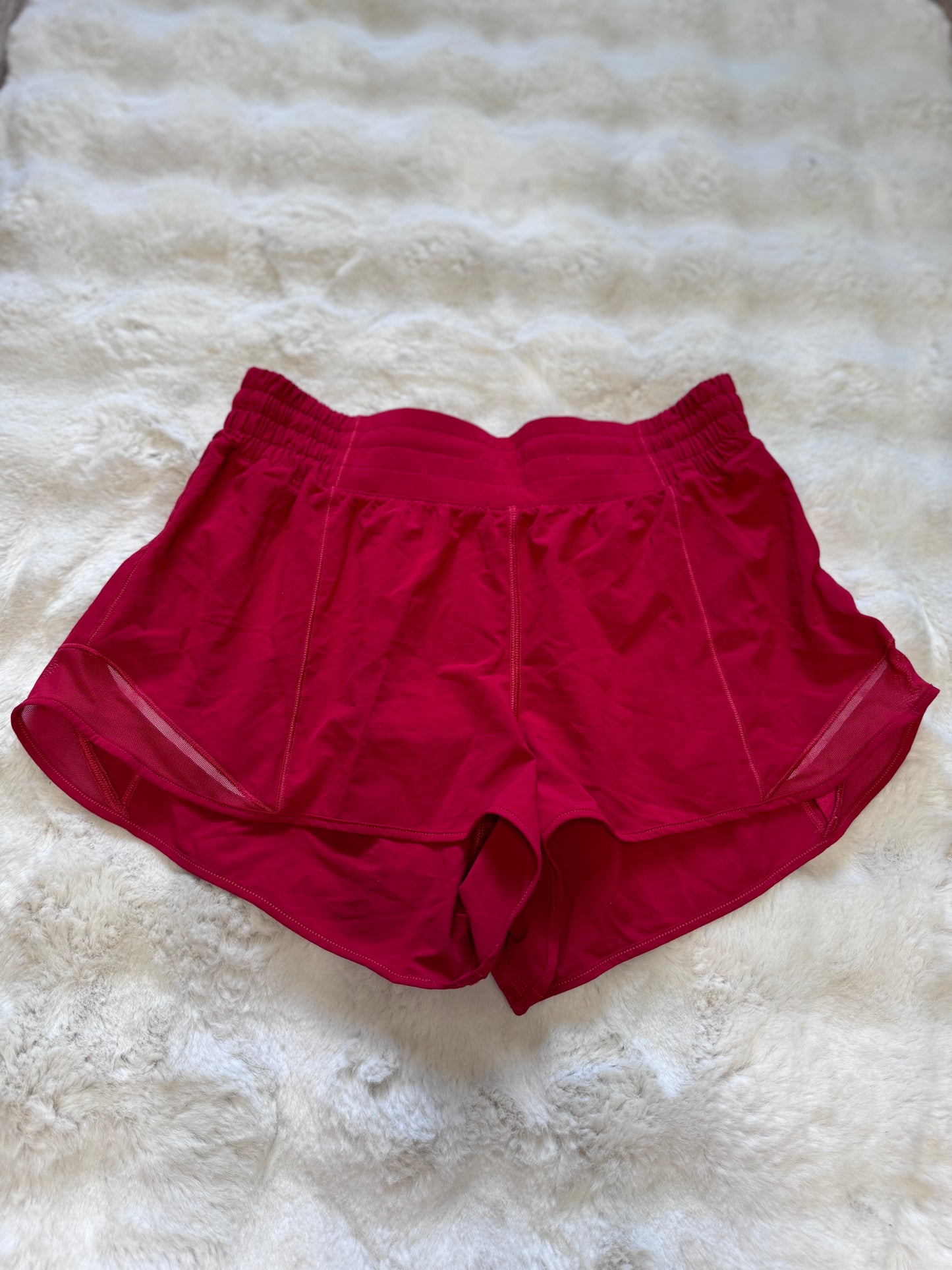 Hotty hot shorts high rise dark red size 10