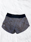 Speed up shorts 4” Heather Lux Multi Black / Graphite Grey size 6