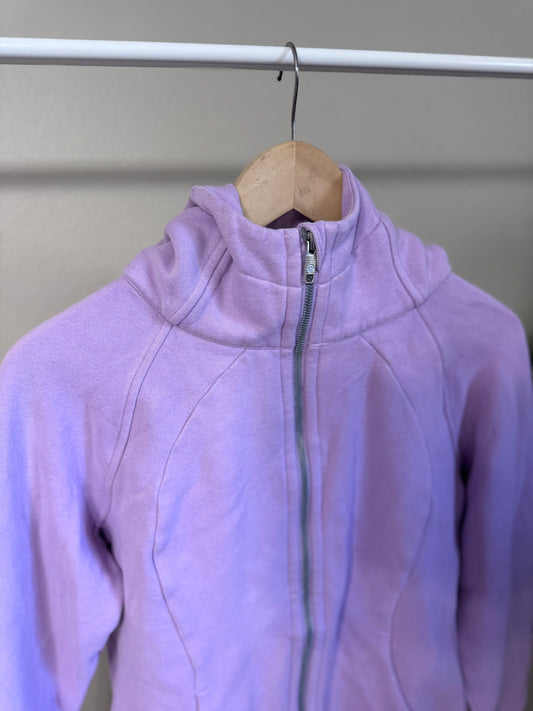 Scuba hoodie lilac purple size 10