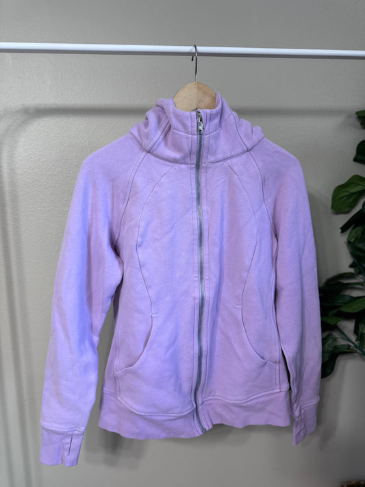 Scuba hoodie lilac purple size 10