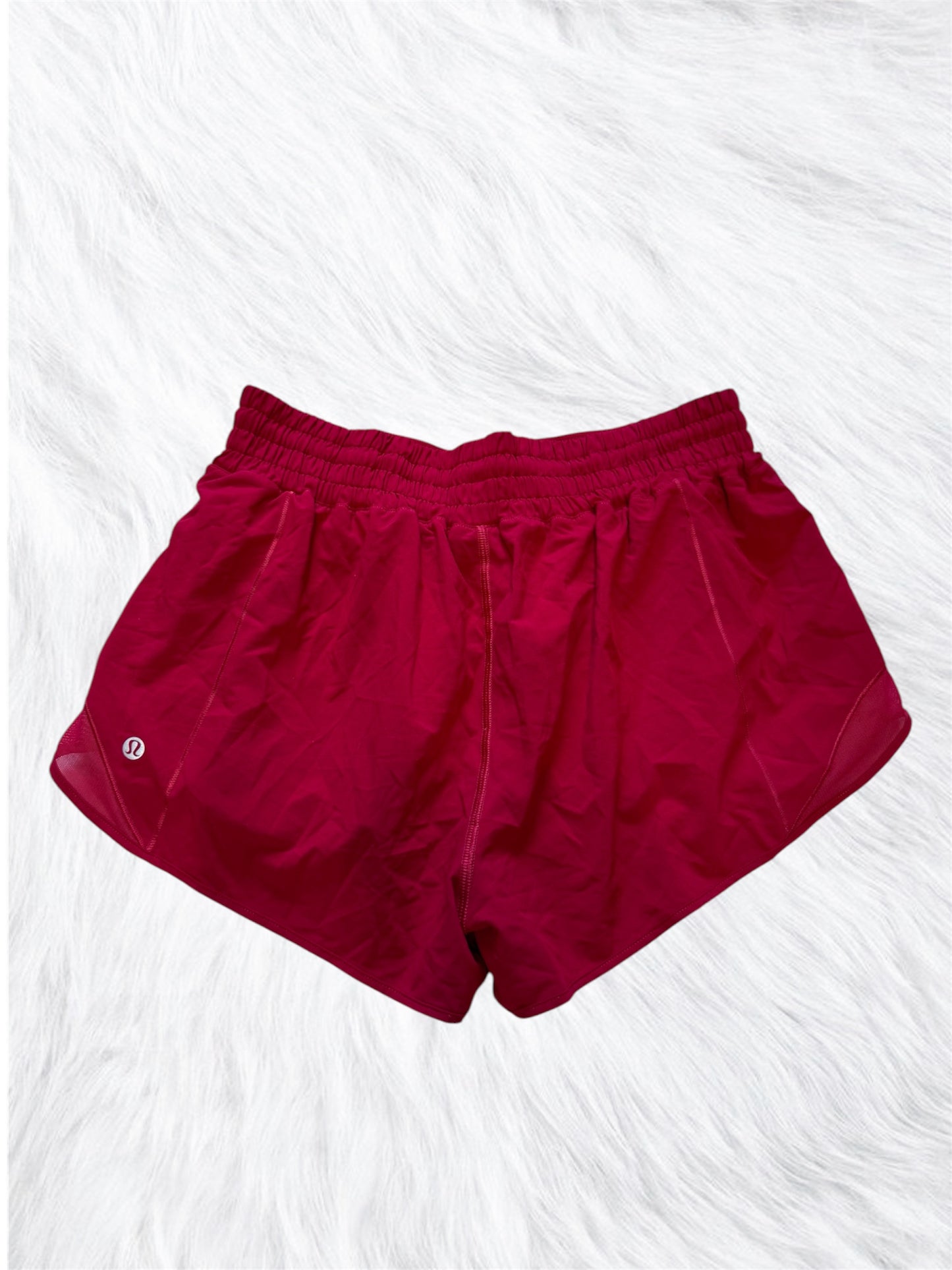 Hotty hot shorts high rise dark red size 10