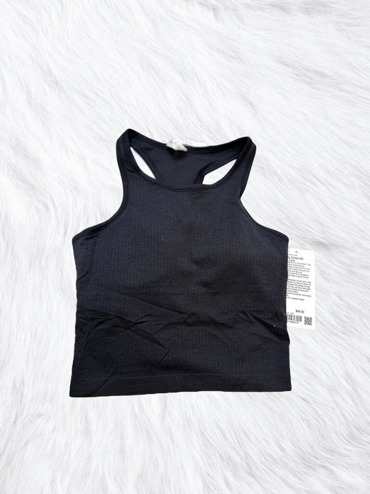 EBB Street Cropped Racerback Tank Black