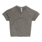 Swiftly Short Sleeve Cropped Slate