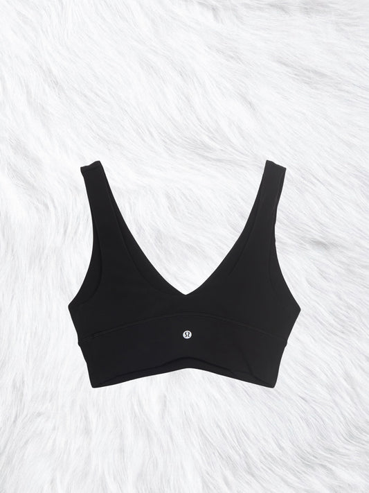 Align V-Neck Bra Black A/B