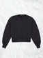 Perfectly Oversized Cropped Crew Black