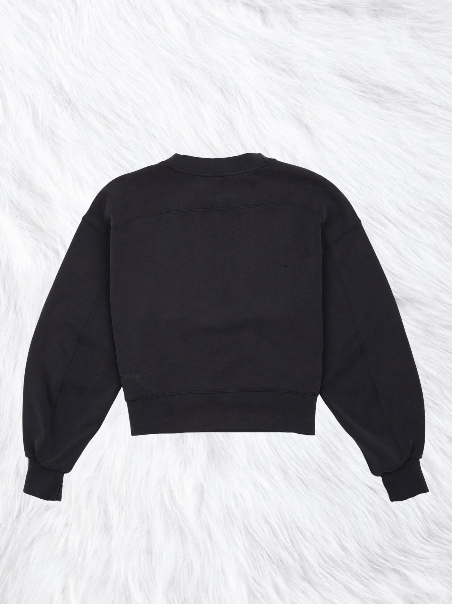 Perfectly Oversized Cropped Crew Black