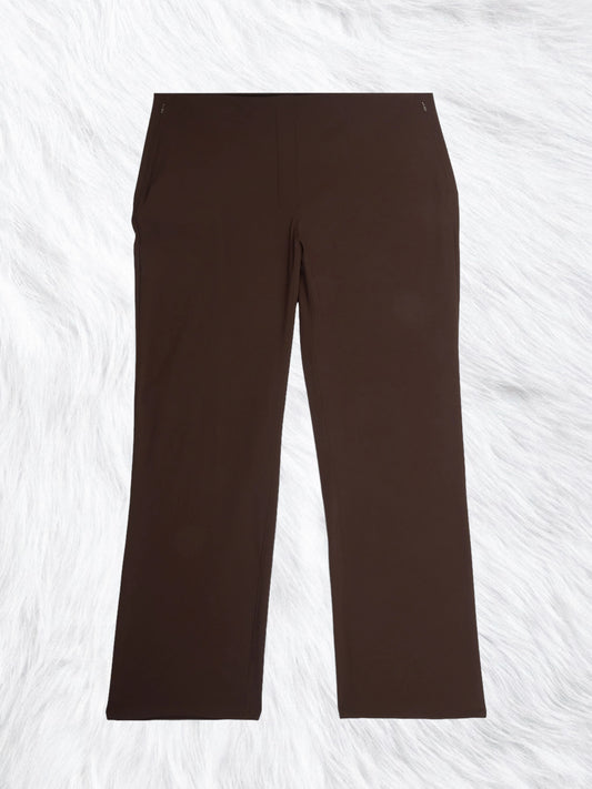 Smooth Fit Pull On Pants Crop Espresso