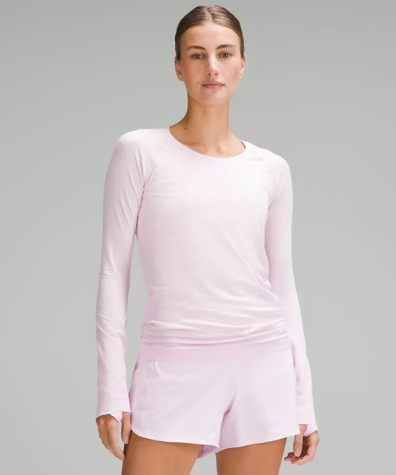 Swiftly Tech Long Sleeve Race Strawberry Milkshake